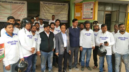 सड़क सुरक्षा जागरूकता के लिए आयोजित हुई मोटर साईकिल रैली।।।नसीम खान।।।