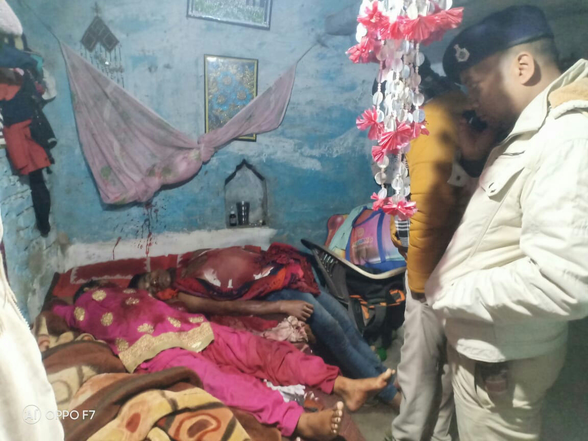 डबल मर्डर से इलाके में सनसनी, पति-पत्नी के शव बिस्तर से बरामद, --पुलिस जुटी जांच मे 