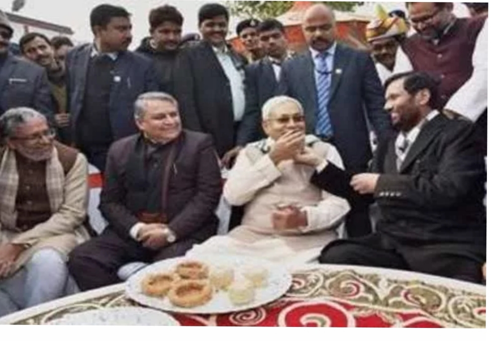 जेडीयू के चूड़ा-दही भोज की तैयारी पूरी। 