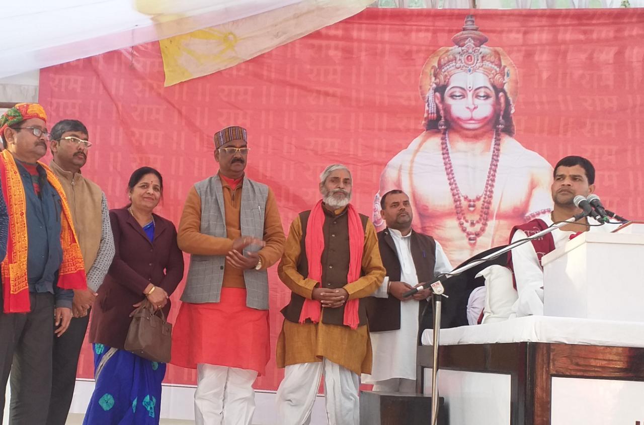 श्री हनुमान मंदिर प्रबंध समिति द्वारा आयोजित प्रभु श्री राम की मानस कथा का आयोजन