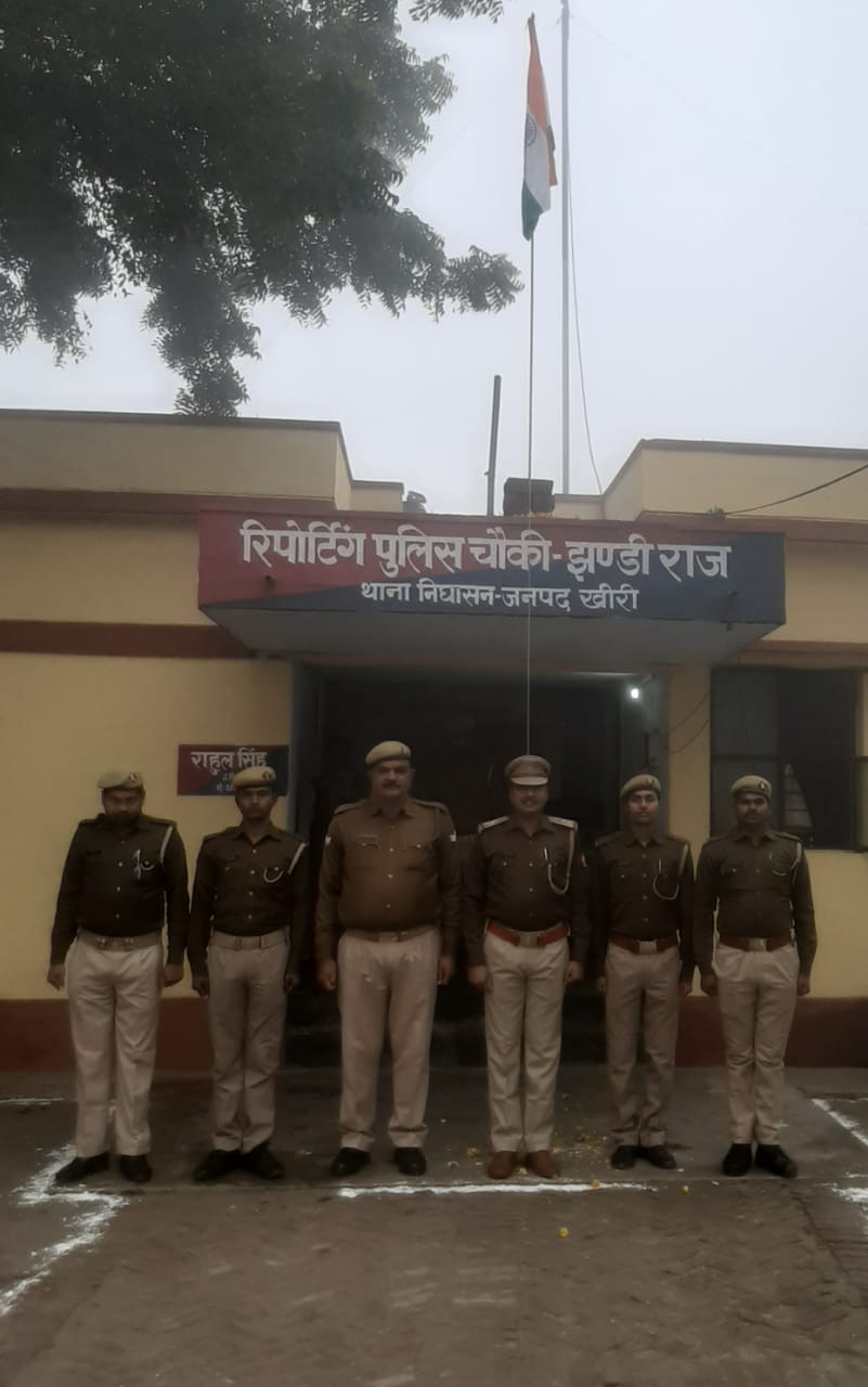 गणतंत्र दिवस के अवसर पर झंडी चौकी में ध्वजारोहण मनाया गया