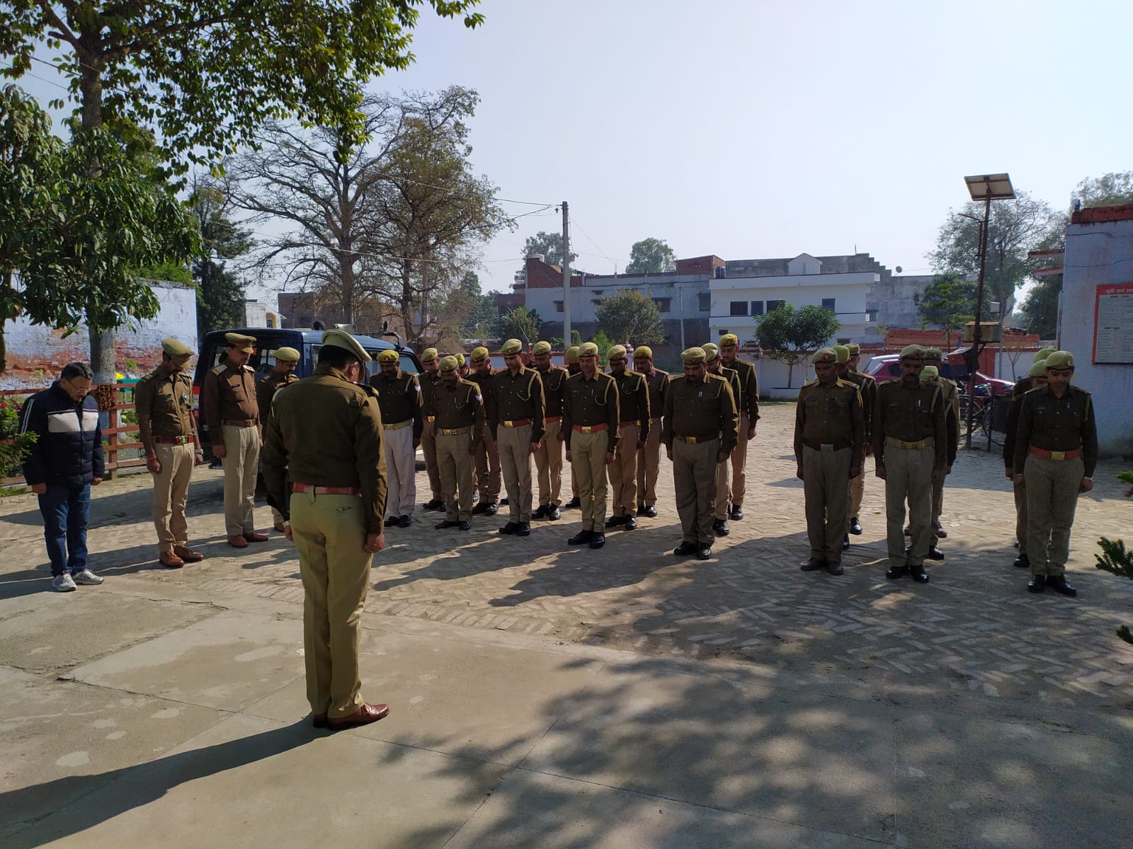 शहीद स्मृति दिवस पर किया गया कोतवाली में मौन धारण