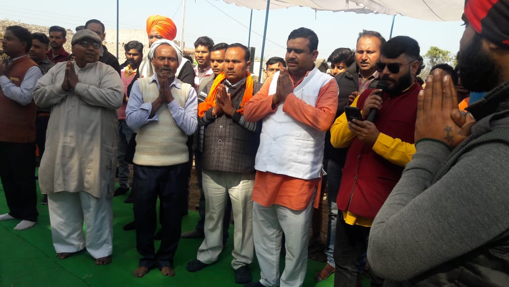 हिंदू युवा वाहिनी का विशाल समर सत्ता भोजक्षेत्र के गदाई नाथ शिव मंदिर पर किया गया