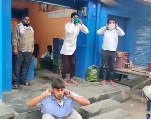 लॉक डाउन के चलते बुलन्दशहर पुलिस की सख्ती