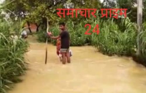 बलरामपुर: दर्जनों गांव में घुसा बाढ़ का पानी, प्रशासन के दावे फेल।