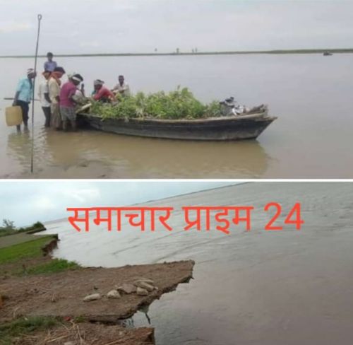 घटते-बढ़ते जलस्तर से सकते में तटवर्ती ग्रामीण। रिपोर्ट :- पंकज कुमार सिंह।