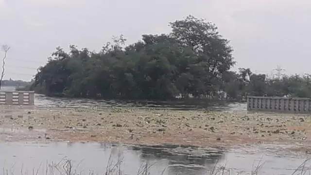 बौद्ध स्तूप की चार दीवारी गिरी