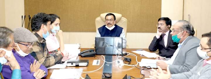 पंचायत विखस मंत्री महेंद्र सिसोदिया जी ने की परियोजना की बैठक