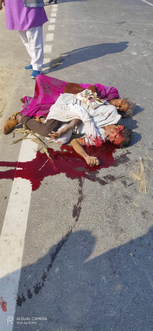  कुशीनगर जिला में कप्तानगंज से पकडियार मार्ग पर दर्दनाक हादसा