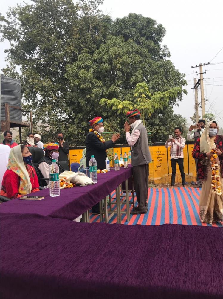 ऋषभदेव प्रधान व जिला परिषद सदस्य का विभिन्न पंचायतों में हुआ स्वागत 