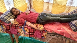 मकर सक्रांति पर मेई कलां  में रक्त शिविर का आयोजन