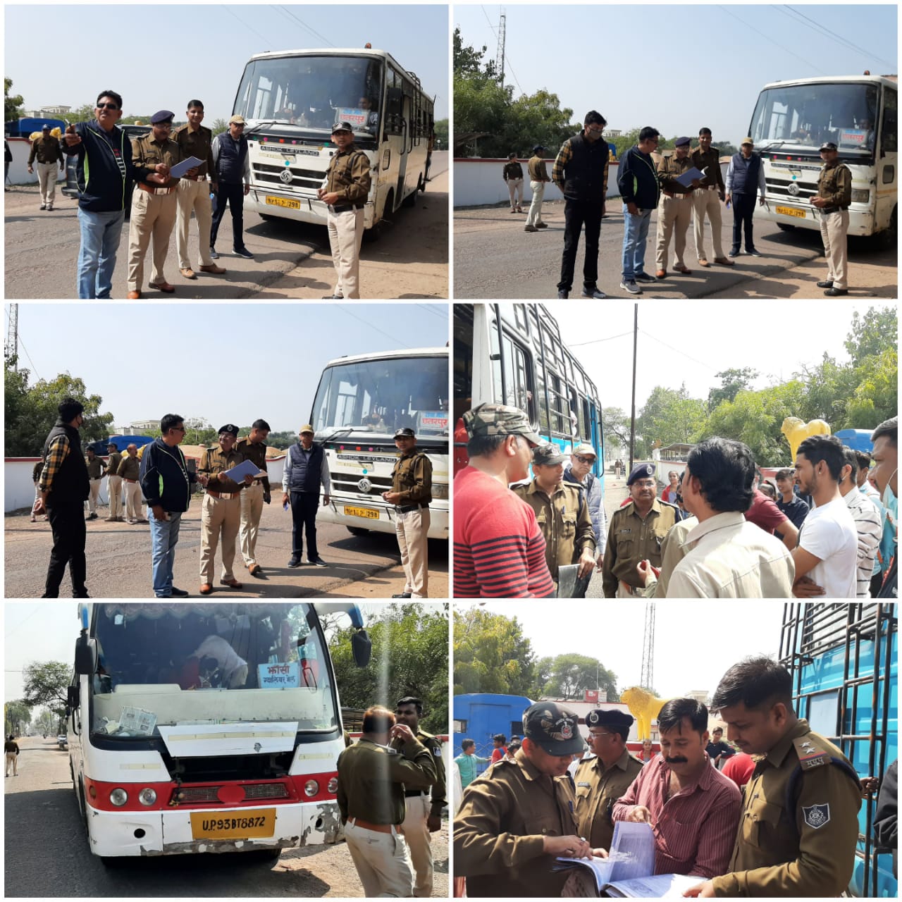 सीधी बस हादसे के बाद नौगांव में एसडीएम एसडीओपी आरटीओ की संयुक्त टीम द्वारा शुरू हुआ सघन वाहन चेकिंग अभियान।