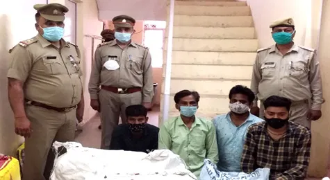 इले्ट्रॉनिक्स की दुकान से 60 लाख का चोरी करने वाली 4 गिरफ्तार साथ में था नौकर भी