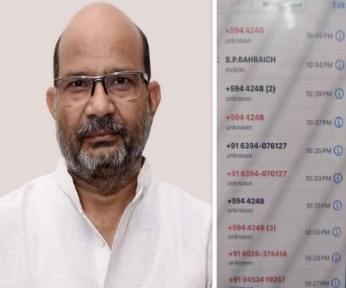 बहराइच भाजपा विधायक सुरेश्वर सिंह को मिली जान से मारने की धमकी 24 घंटे में 7 बार आया किलर का फोन।
