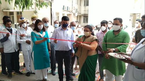 सदर विधायक ने 900 एल.एम.पी. क्षमता के आक्सीजन प्लान्ट का किया लोकार्पण।