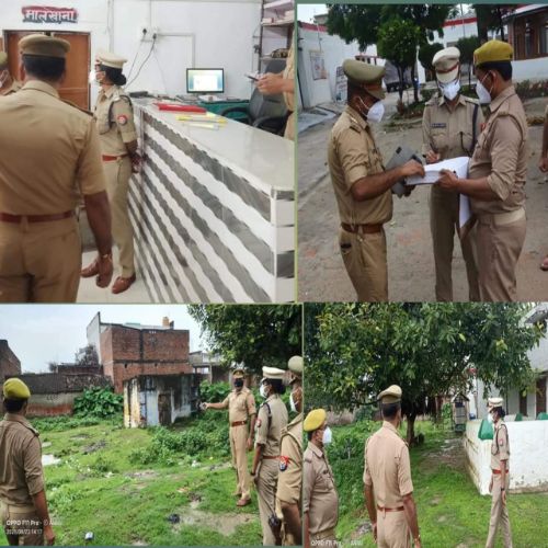 पुलिस अधीक्षक बहराइच सुजाता सिंह द्वारा थाना फखरपुर का किया औचक निरीक्षण।