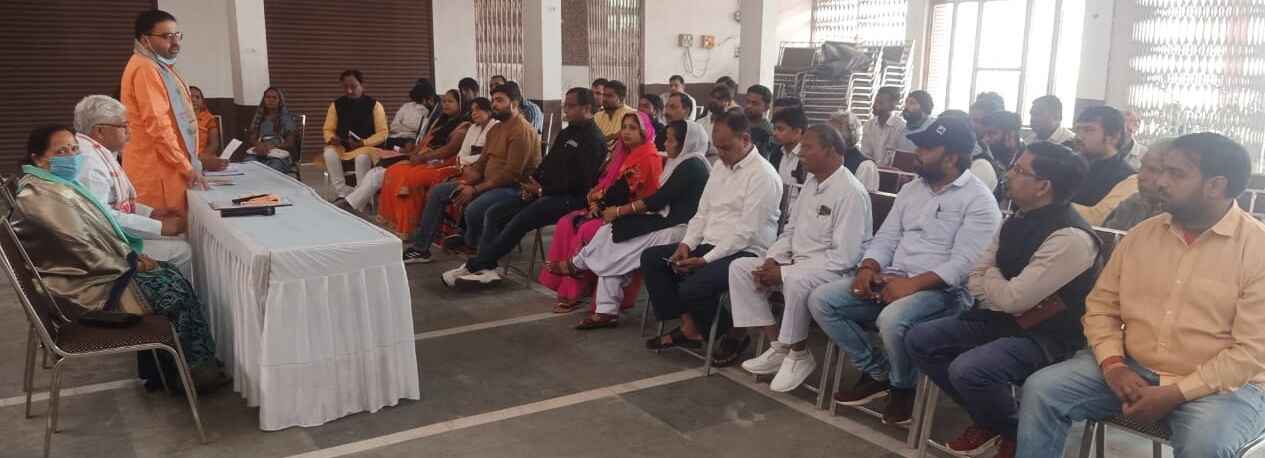 खैर में भाजपा की कार्यशाला का हुआ आयोजन ।