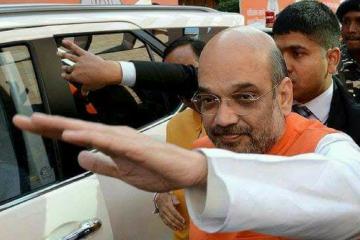 बीजेपी के राष्ट्रीय अध्यक्ष अमित शाह लखनऊ पहुचे