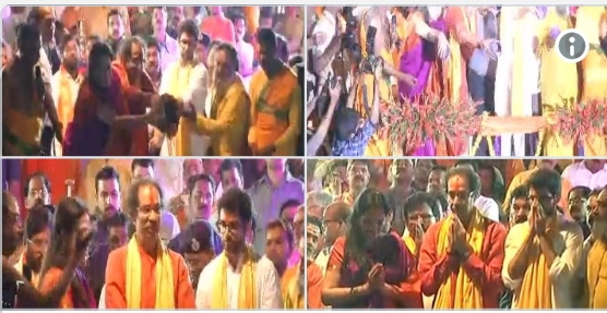  उद्धव ठाकरे ने परिवार समेत सरयू किनारे की महाआरती, 