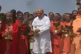 BJP अध्यक्ष अमित शाह ने किया संगम में स्नान और गंगा आरती